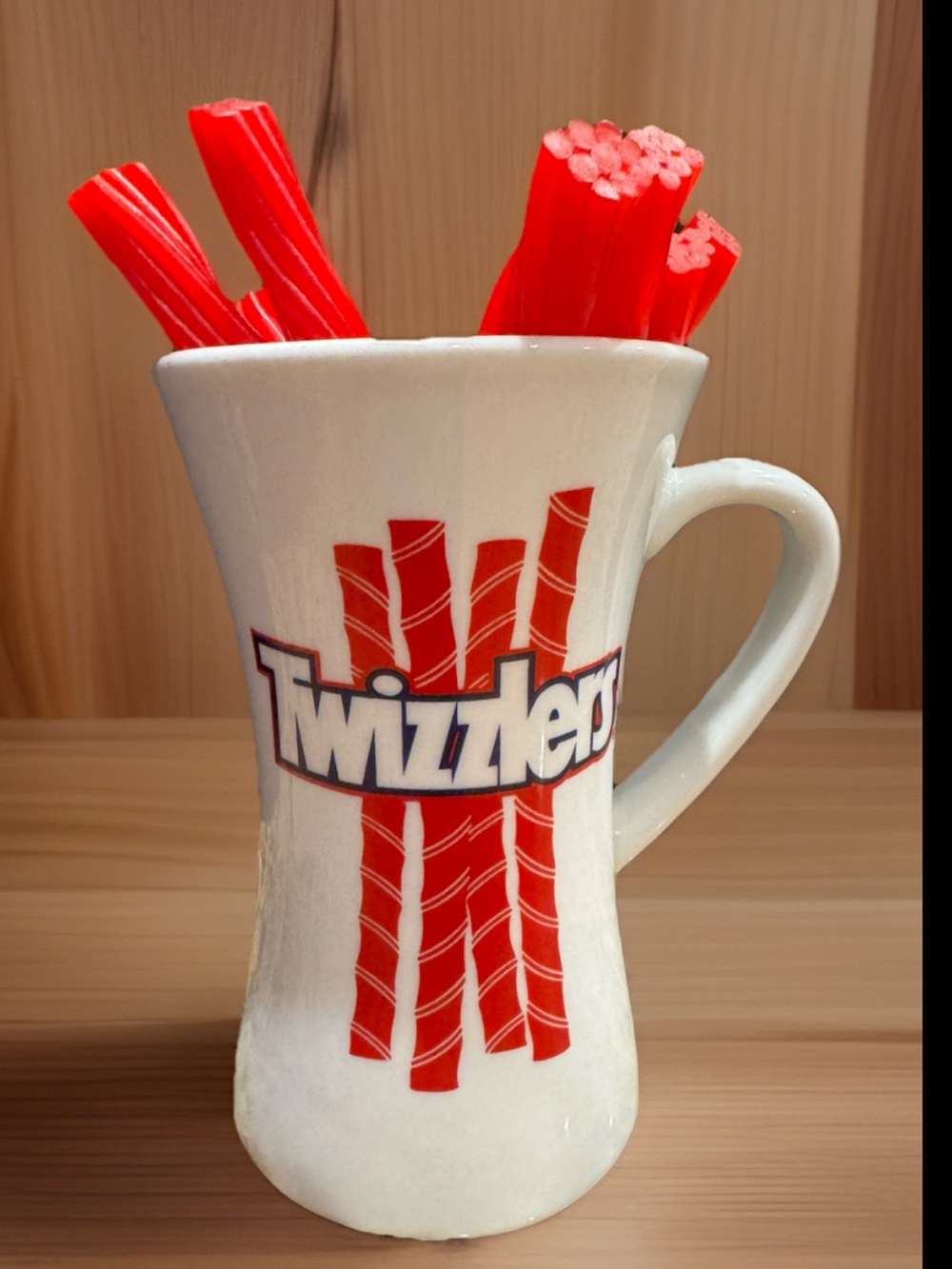 Twizzlers Candy Ceramic Mug Tall Heavy Rare Clean